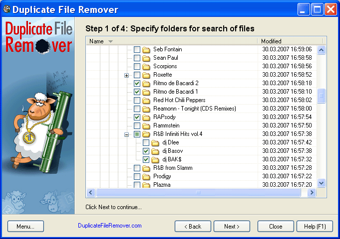 Screenshot for Duplicate File Remover 3.5